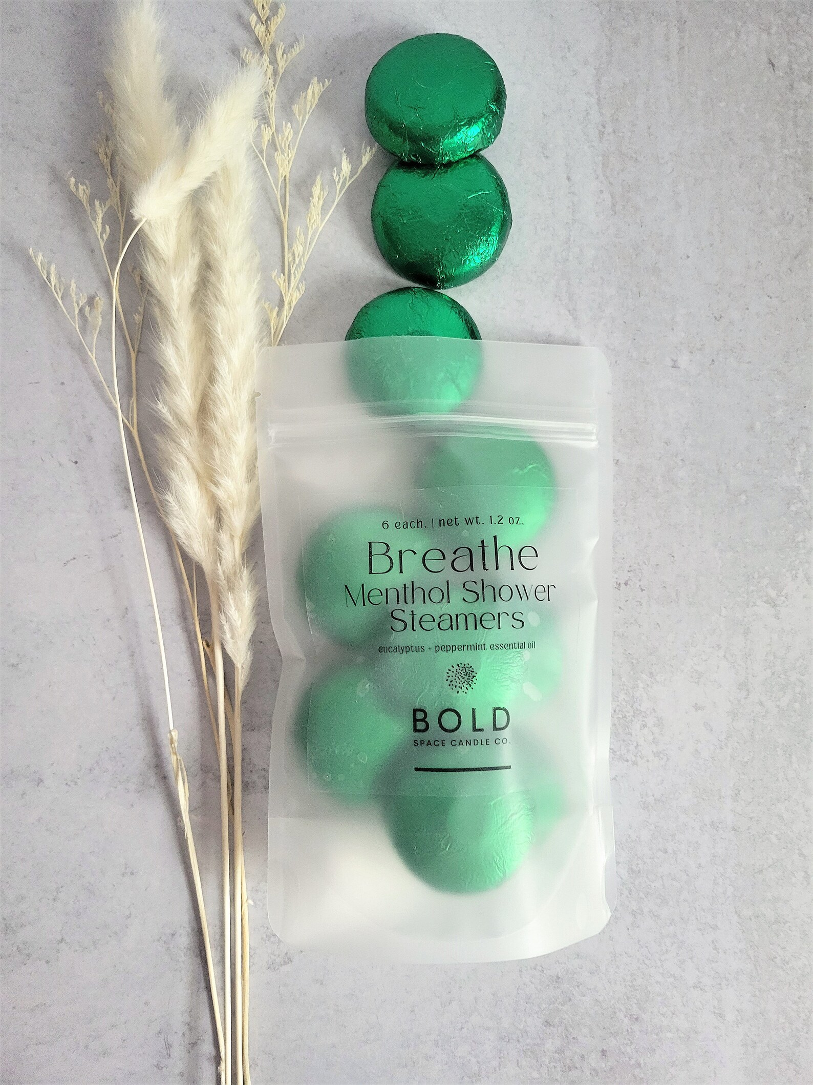 Breathe Shower Steamers Menthol Crystals Peppermint & Eucalyptus