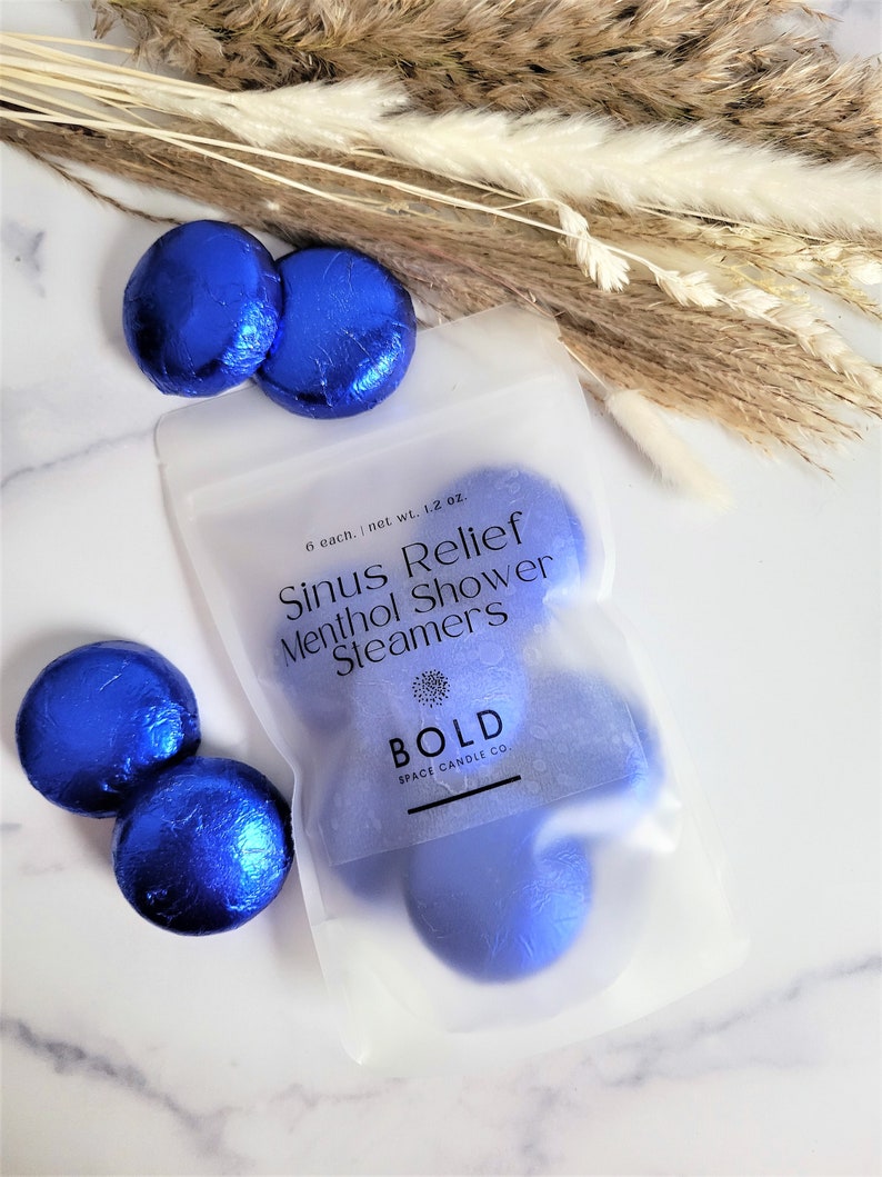 Sinus Relief Menthol Crystals Shower Fizzies Handmade Etsy