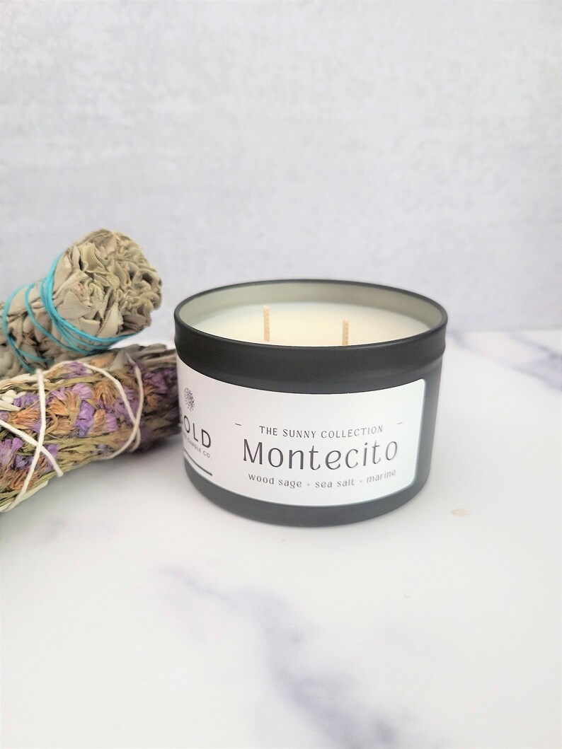 Montecito Soy Candle Jo Malone Inspired Nontoxic Candle Summer Scent