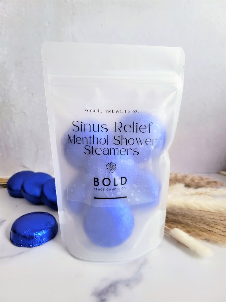 Sinus Relief Menthol Crystals Shower Fizzies Handmade Etsy