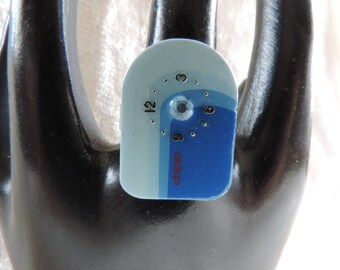 Recycling semi-arrondi watch dial ring