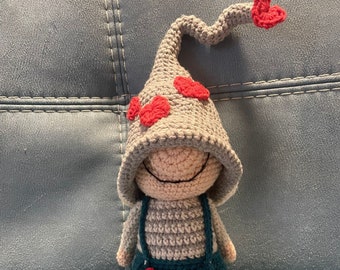 Lutin farfadet Doudou jouet fait main au crochet