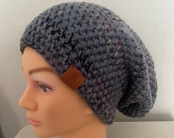 Bonnet boho doux et chaud fait main au crochet