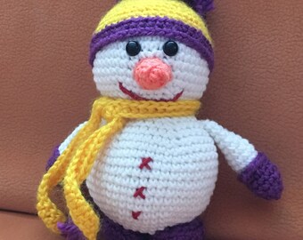 Plush snowman | Etsy