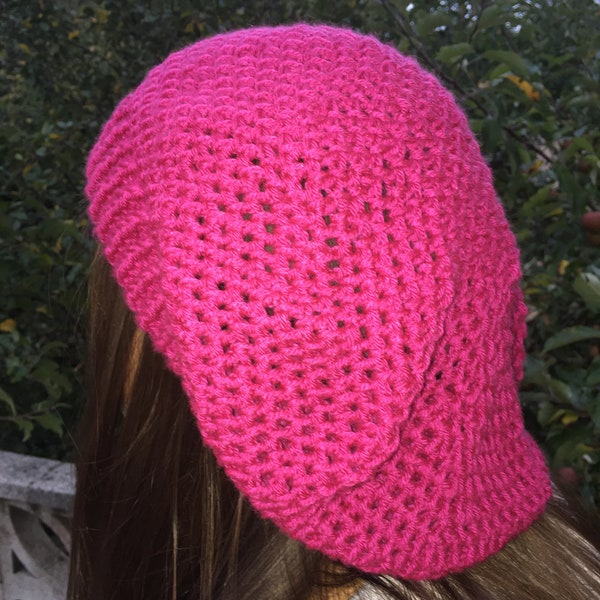 Bonnet femme boréale fait main au crochet