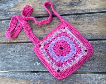 Sac en bandoulière fait main au crochet