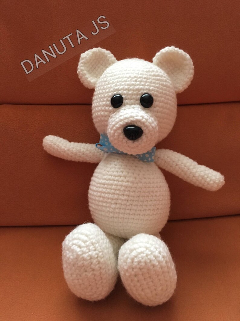 Jouet doudou nounours fait main au crochet en laine acrylique | Etsy