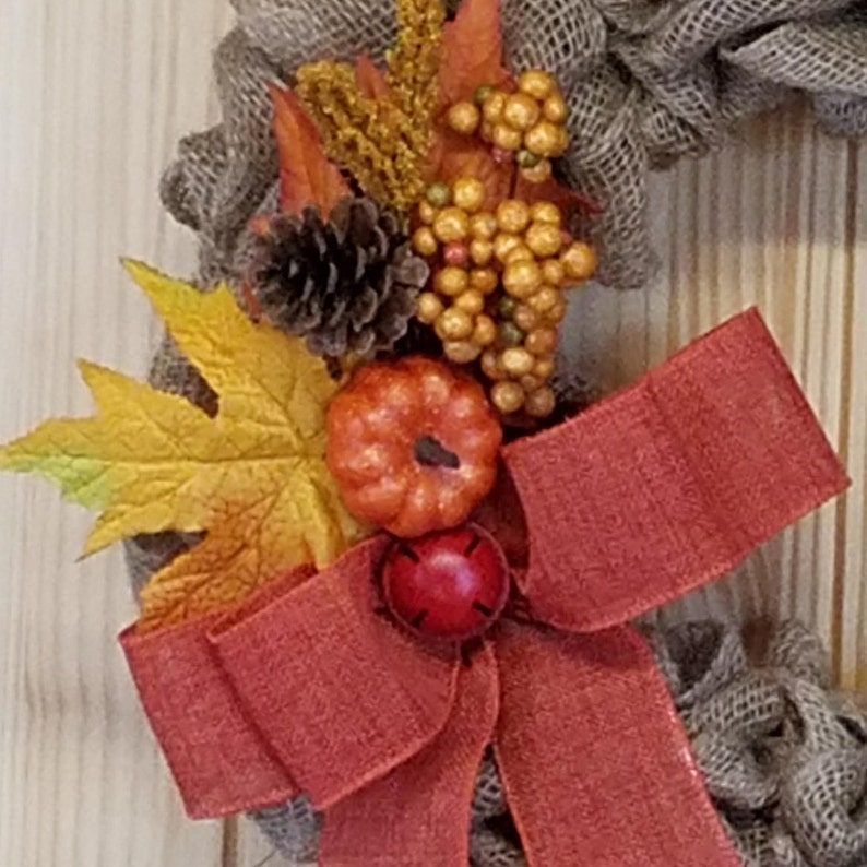 Autumn Wreath Harvest Wreath Fall Wreath Burlap Wreath