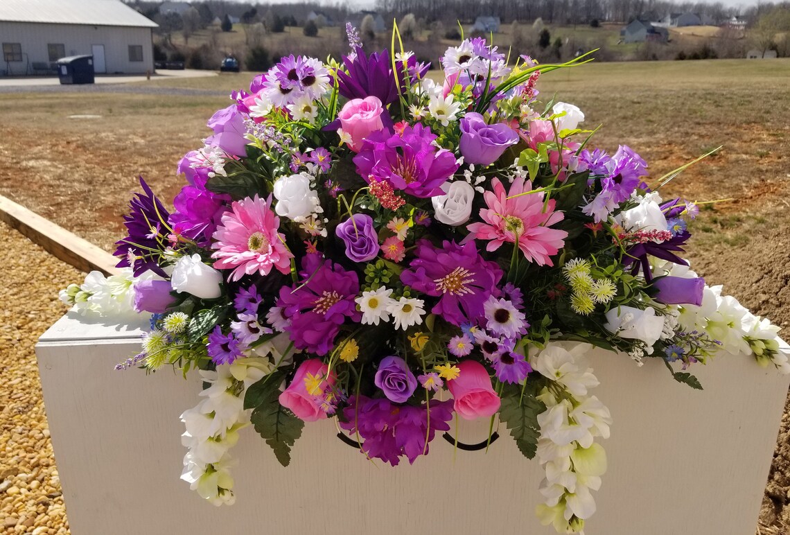 Easter Headstone Saddle Spring Summer Headstone Saddle Etsy