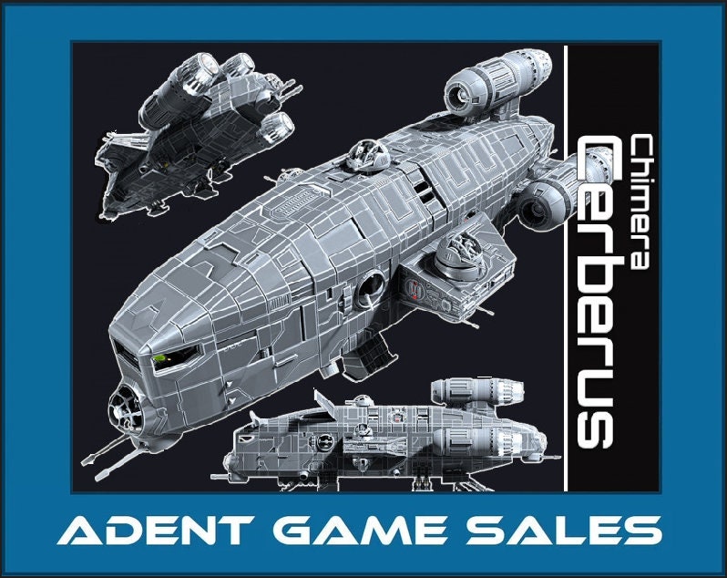 Starship Chimera Cerberus CUSTOM FREE SHIPPING Printed, Trimmed, and ...