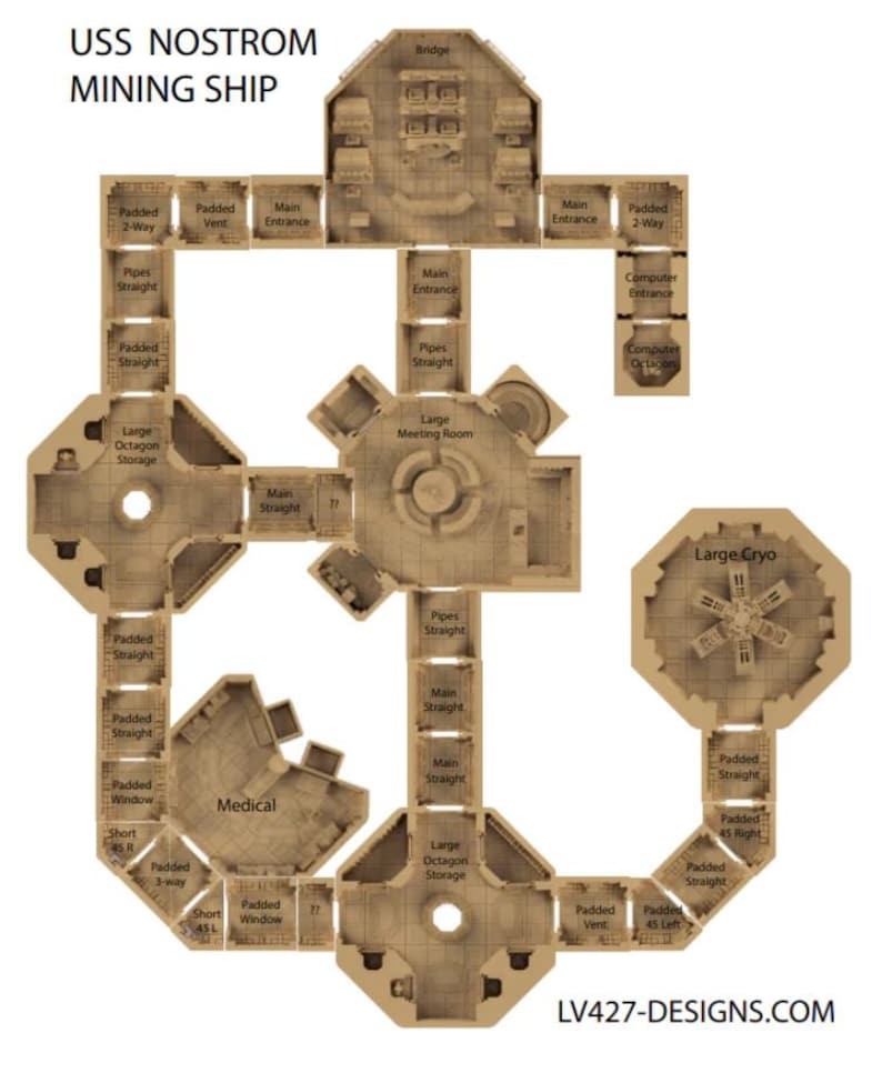 Nostrom Mining Ship SUPER BUNDLE - Designs by LV427 Designs - Etsy