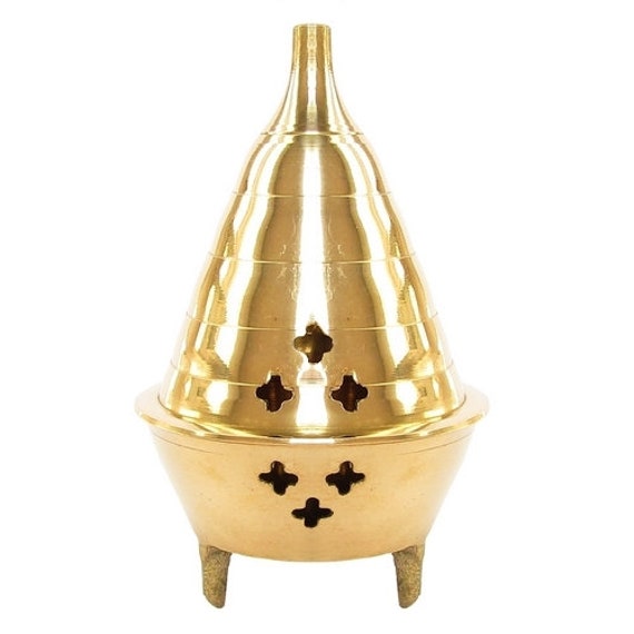 Encensoir en Laiton Forme Cheminée - Modèle C