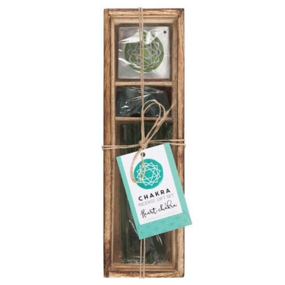 Coffret Encens en Bois 7 Chakras - Coeur