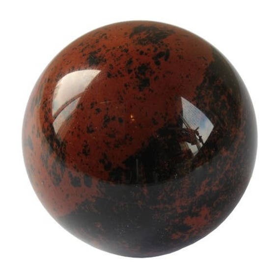 Sphère en Obsidienne Mahogany | Acajou 30mm