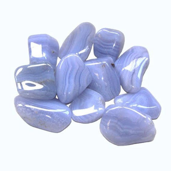 Pierre Roulée Calcédoine Bleue 2-3cm