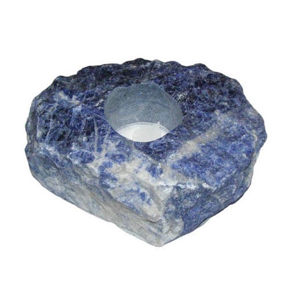 Bougeoir en Sodalite