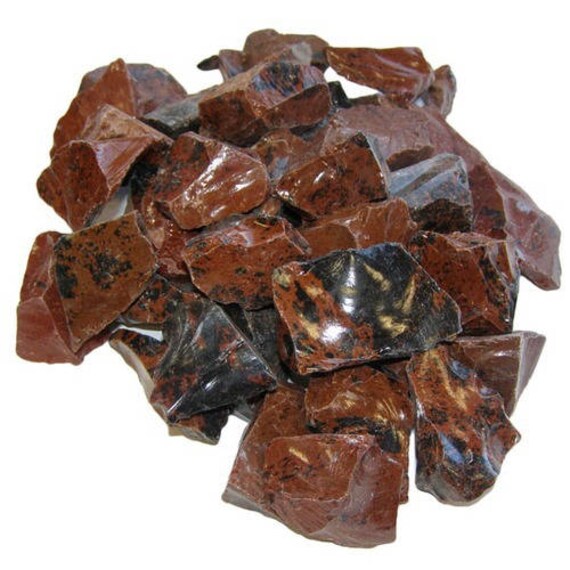 Pierre Brute Obsidienne Mahogany | Acajou 3-5cm