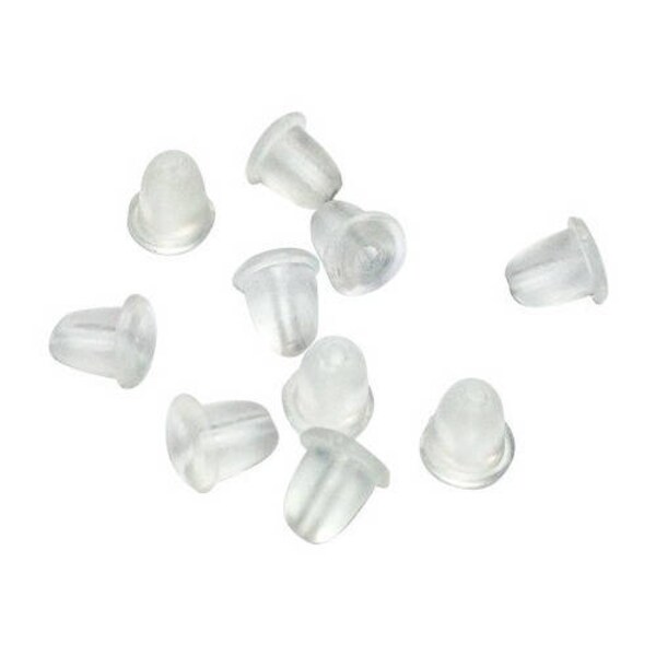 Poussoirs pour clous d'oreille - plastique (100 pièces)