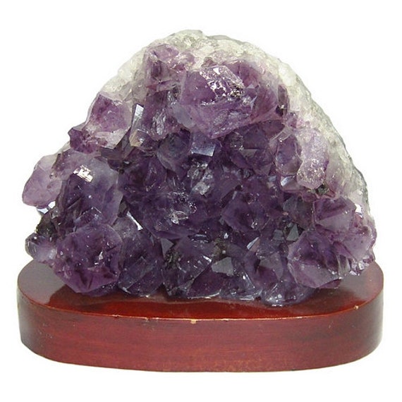 Druse en Améthyste sur Support Bois - Modèle C