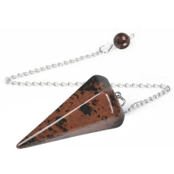 Pendule Facette Obsidienne Mahogany | Acajou