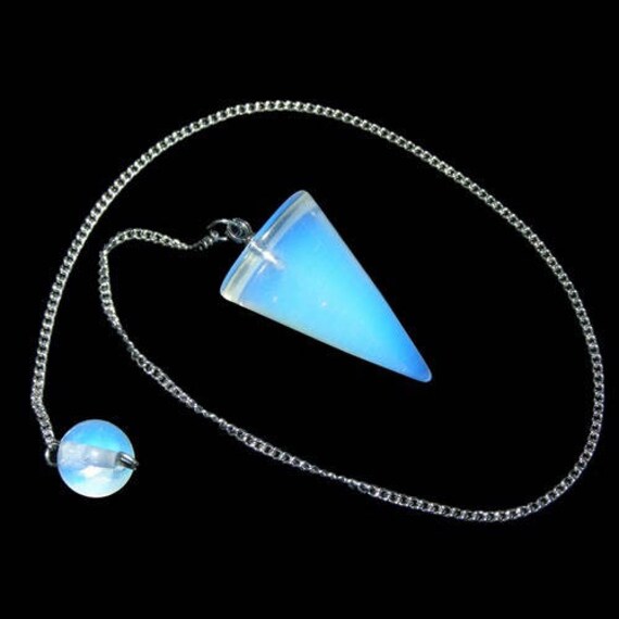 Pendule Cône Pierre de Lune Synthétique | Opalite