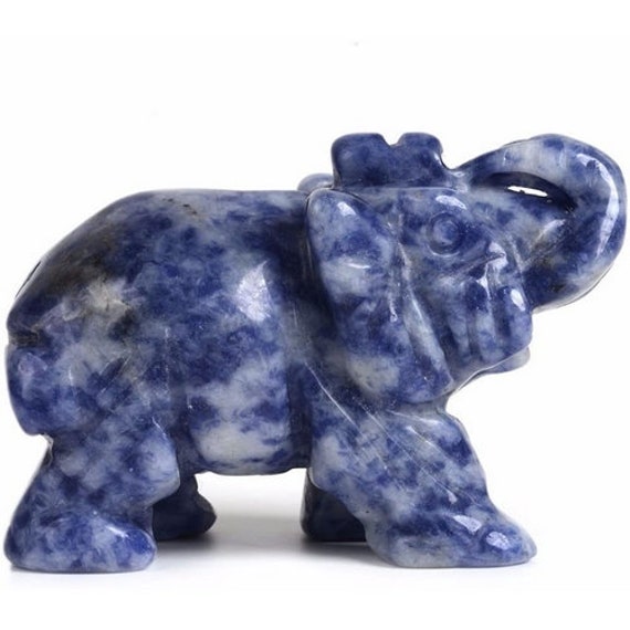 statuette Éléphant en Sodalite 5cm