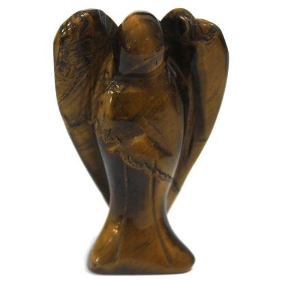 statuette Ange en Oeil de Tigre 5cm