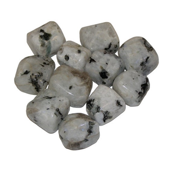 Pierre Roulée Pierre de Lune Arc-En-Ciel | Labradorite Blanche 2-3cm