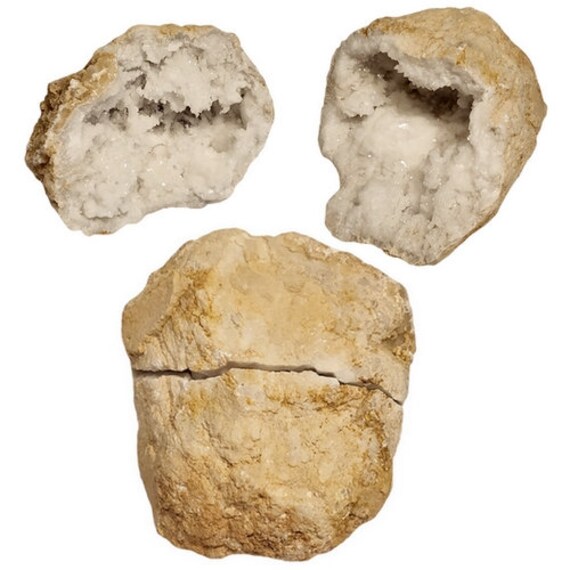 Paire de Géode en Cristal Roche - Modèle A