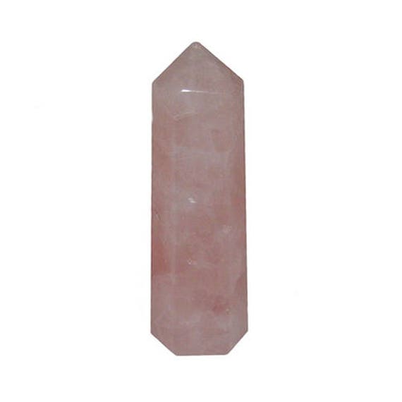 Pointe Obélisque en Quartz Rose