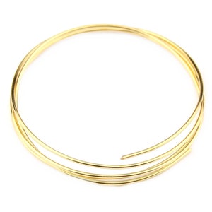 Round jewelry wire 24 ct Gold Plated Length 50 cm Craft jewelry findings for your high quality creations