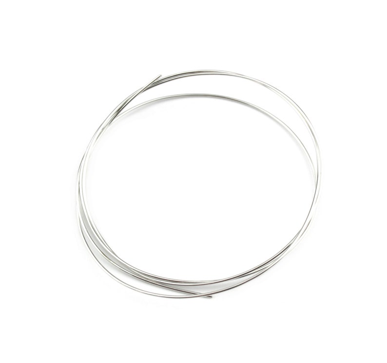 Hard wire 925 Solid Sterling Silver Length 50 centimeters Choose the diameter Findings For jewelry making as jump ring connector links Ø 0.4 mm