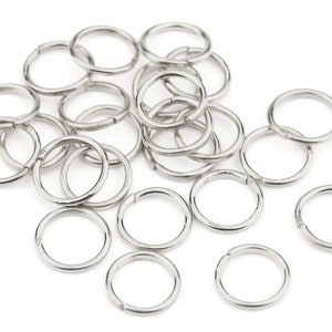 Lot de 15 Petits anneaux ouverts fins en Argent Massif 925 Diamètre 1,5 à 2,5 mm Composant de bijouterie pour tous les créateurs de bijoux Ø 2.5 mm