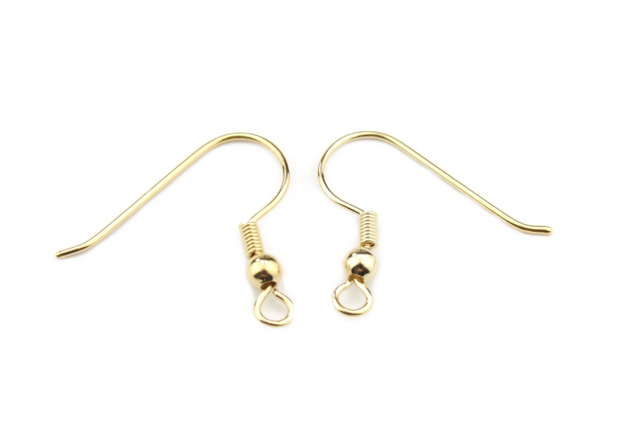 18K Gold Plated Flattened French Earrings hooks - luxury quality