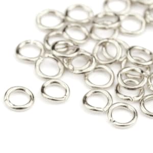 925 Solid Sterling Silver Set of 15 Small Open Jump Rings 1.5 - 2.5 mm Findings For jewelry making as bracelet necklace pendant earrings