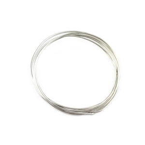 Hard wire 925 Solid Sterling Silver Length 50 centimeters Choose the diameter Findings For jewelry making as jump ring connector links image 6