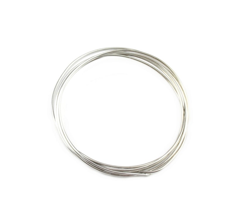 Hard wire 925 Solid Sterling Silver Length 50 centimeters Choose the diameter Findings For jewelry making as jump ring connector links image 6