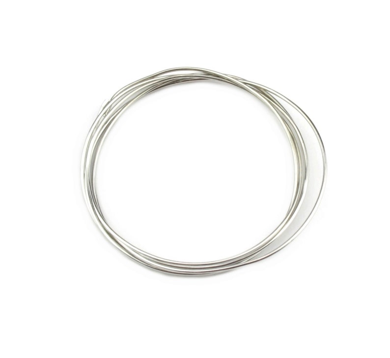 Hard wire 925 Solid Sterling Silver Length 50 centimeters Choose the diameter Findings For jewelry making as jump ring connector links image 5