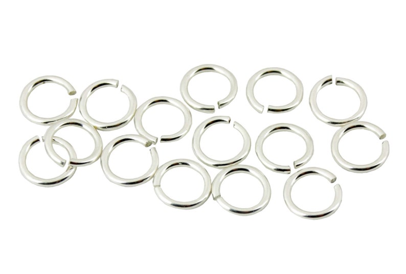 Lot de 15 Petits anneaux ouverts fins en Argent Massif 925 Diamètre 1,5 à 2,5 mm Composant de bijouterie pour tous les créateurs de bijoux Ø 2.0 mm