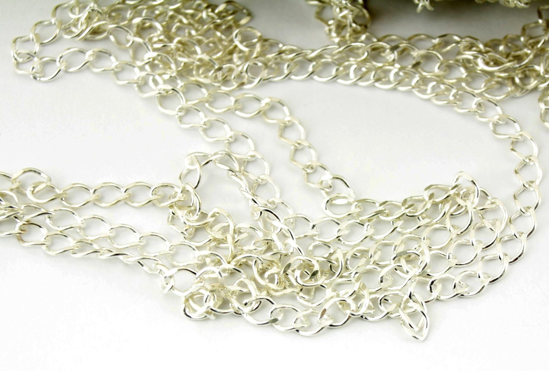 Chaine au mètre en Argent Massif 925 Maille 25 mm spécial Etsy