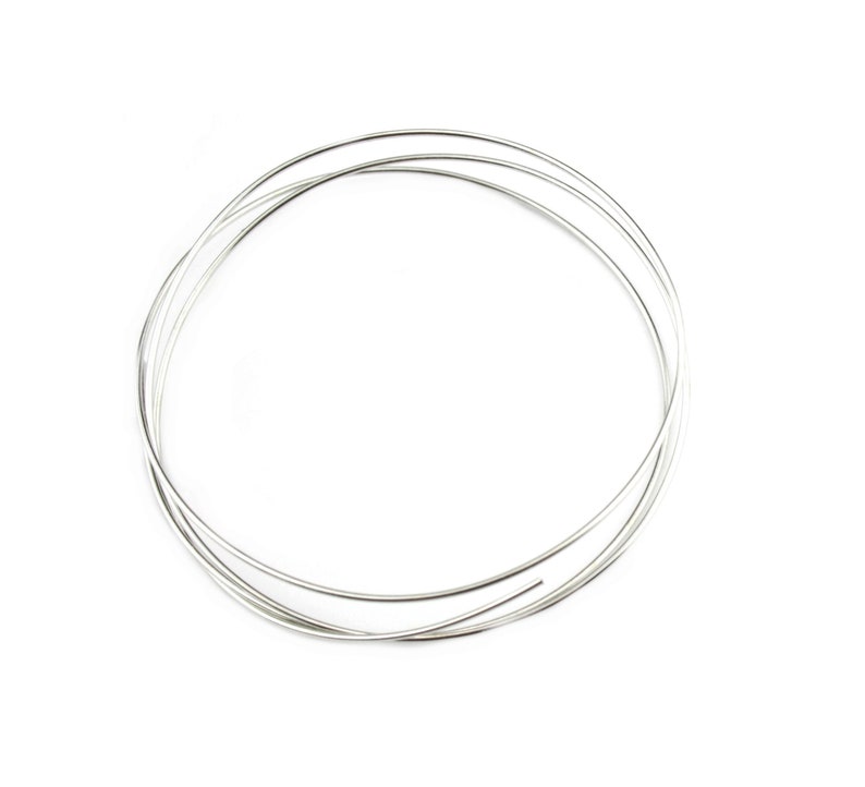 Hard wire 925 Solid Sterling Silver Length 50 centimeters Choose the diameter Findings For jewelry making as jump ring connector links image 8