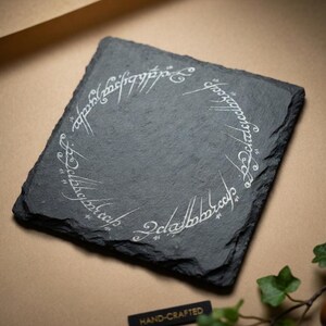 Movie / Tv show Slate Coasters / personalised coasters LOTR