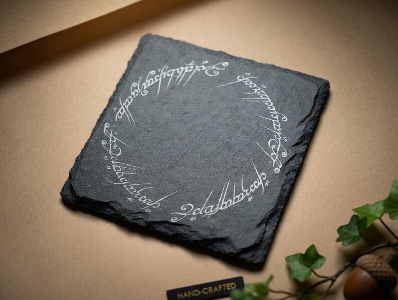 Movie / Tv show Slate Coasters / personalised coasters LOTR