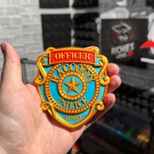 Resident evil police badges - 3D printed image 1