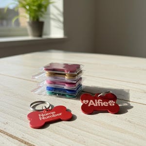 Personalised Dog Tags (Engraved) image 1