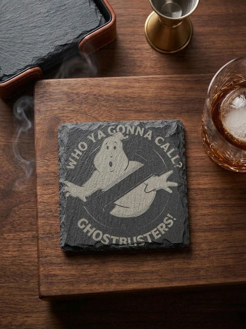 Movie / Tv show Slate Coasters / personalised coasters GHOSTS