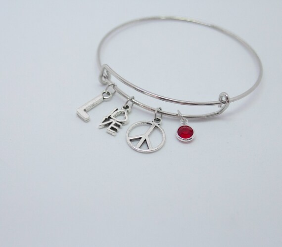 Silvertone Antiqued Turkey Daughter You Are Loved Circle Bracelet 8