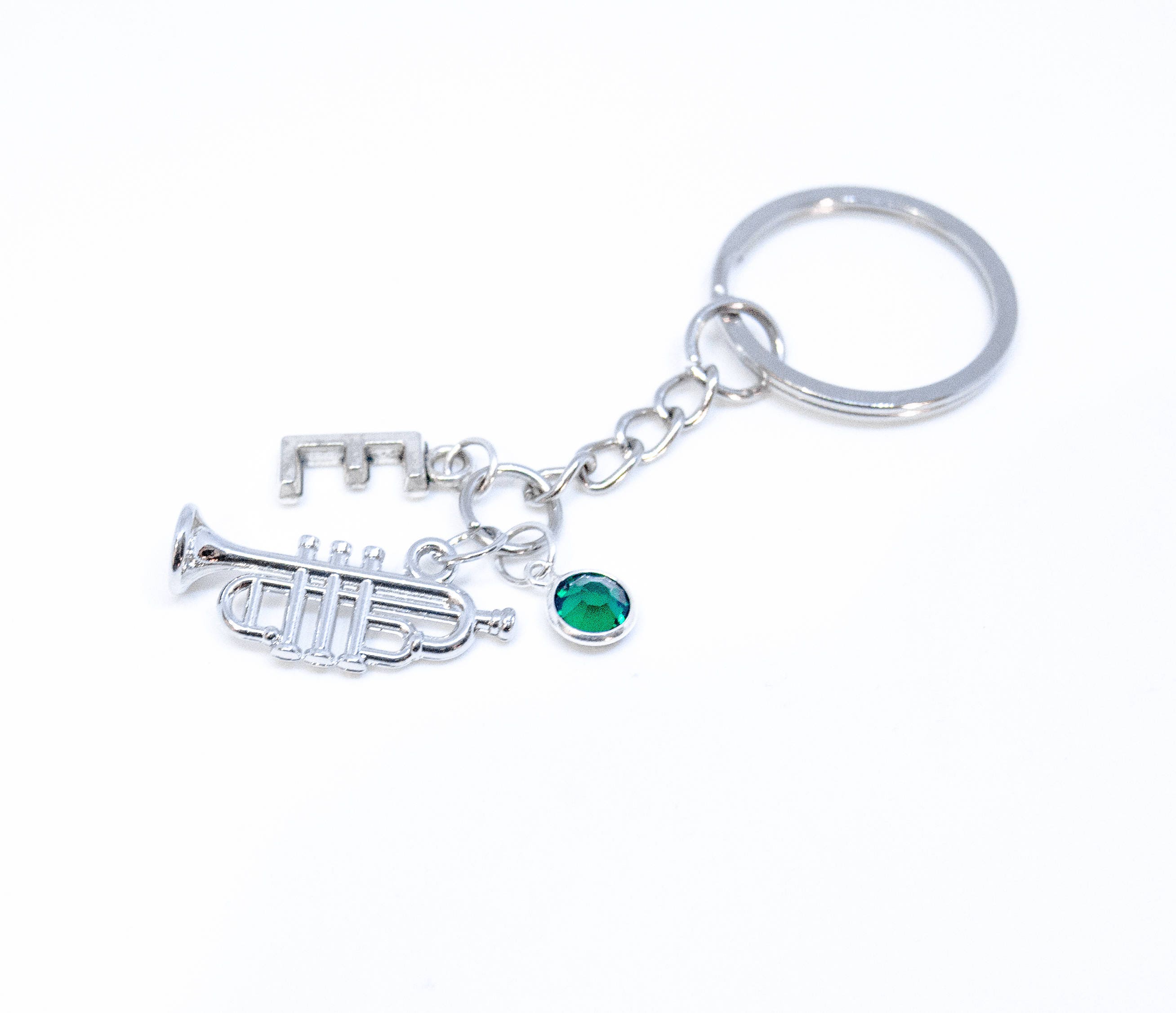Personalized Trumpet Keychain Trumpet Player Gift Music Charm Etsy