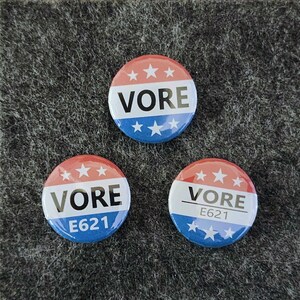 Vore Parody Vote Pin - 1" Pinback Button