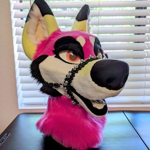 Kandi Fursuit Halter Muzzle - Spiked (MADE-TO-ORDER)